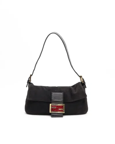 Fendi Suede Baguette Bag