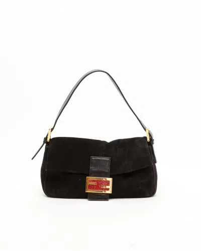 Fendi Suede Baguette Bag