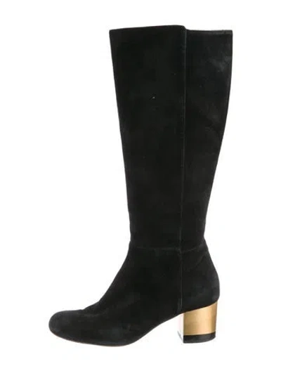 Pre-owned Fendi Suede Boots In Black