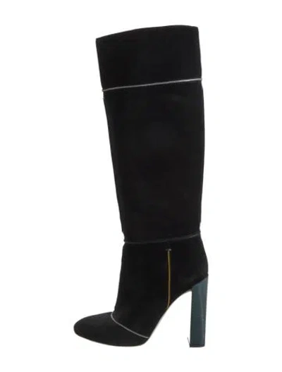 Pre-owned Fendi Suede Boots In Black