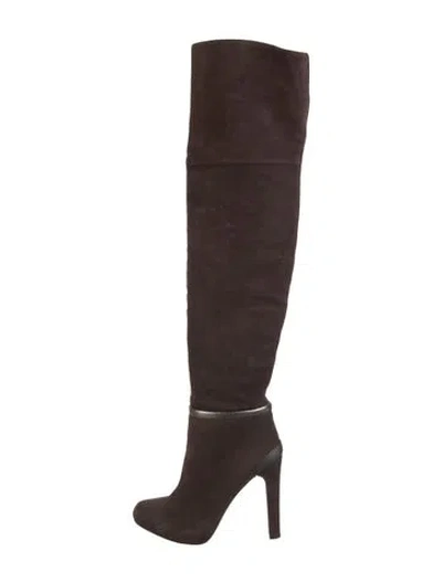 Pre-owned Fendi Suede Boots In Brown