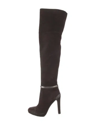 Pre-owned Fendi Suede Boots In Brown