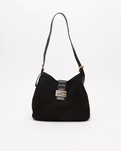 Fendi Suede Ff Shoulder Bag