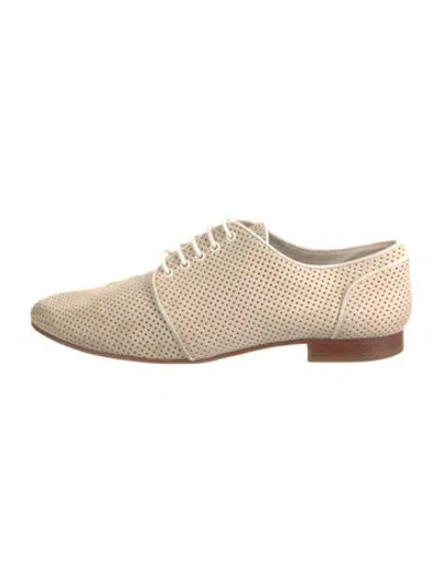 Pre-owned Fendi Suede Lasercut Accents Sneakers In Neutral