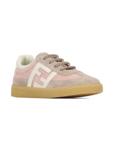 FENDI SUEDE LEATHER TRAINERS