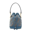 Fendi Suede Mini Bag In Blue