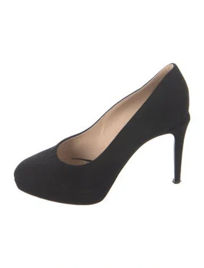 Pre-owned Fendi Suede Pumps In Blue
