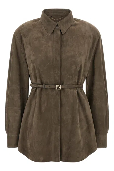 FENDI SUEDE SHIRT
