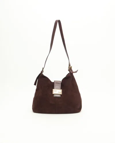 Fendi Suede Shoulder Bag