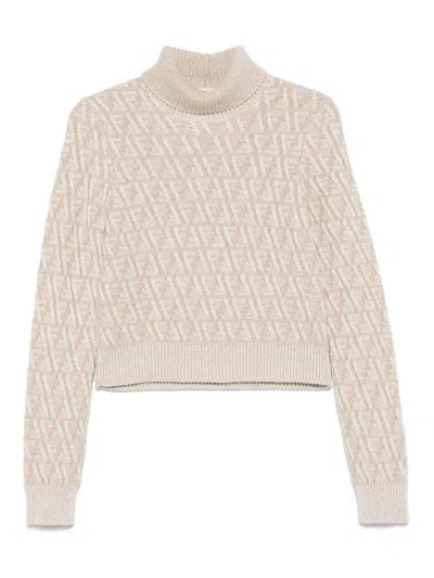 FENDI SUÉTER CUELLO REDONDO - BEIS