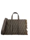 Fendi Summer Ff-pattern Tote Bag In Brown