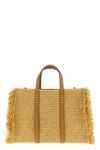 Fendi Chic Fringe Tote Bag With Geometric Pattern