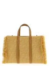 Fendi Chic Fringe Tote Bag With Geometric Pattern