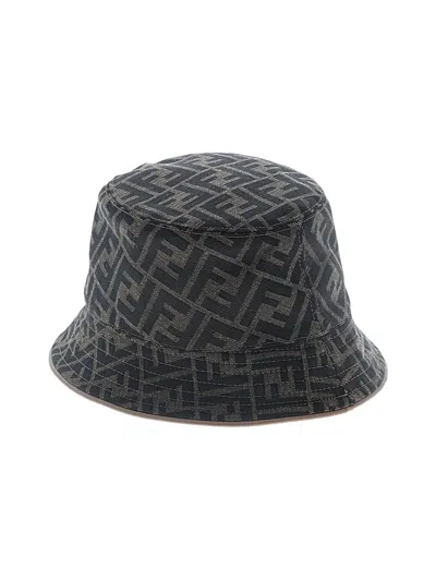 Pre-owned Fendi Sun Hat In Black