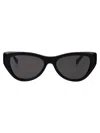 Fendi Smoke Cat Eye Ladies Sunglasses Fe40135i 01a 135 In Black