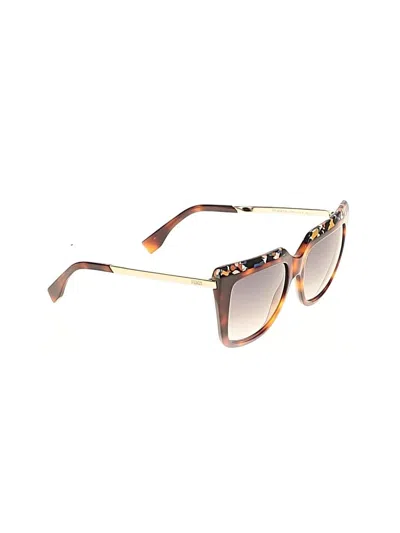 Pre-owned Fendi Sunglasses In Brown