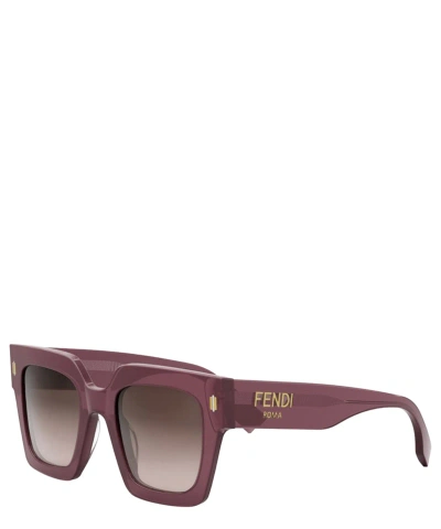 Fendi Roma 50mm Square Sunglasses In Brown