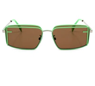 Pre-owned Fendi Sunglasses Fe40102u 39e, Authentic In Green