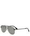 Fendi Sky Fe40115u 14c Aviator Sunglasses In Crl