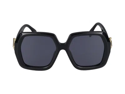 Fendi Moncler Ribbed Knit Beanie In Black