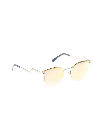 Pre-owned Fendi Sunglasses In Gold