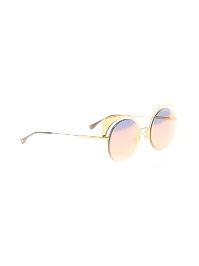 Pre-owned Fendi Sunglasses In Gold