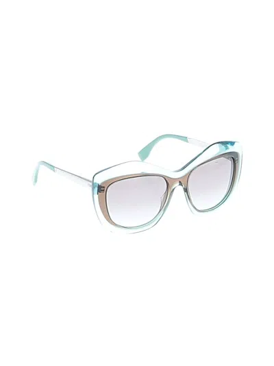 Pre-owned Fendi Sunglasses In Green