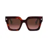 Fendi Woman Sunglass Fe40101i In Multicolor/rosso