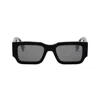 Fendi The  Diagonal 51mm Rectangular Sunglasses In Nero/grigio