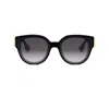 Fendi Fe40111i 01b Wayfarer Sunglasses In Black