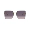 Fendi First Crystal Fe4082us 30y In Oro/grigio