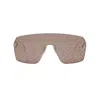 Fendi First Crystal Rectangular Sunglasses, 139mm In Oro/marrone