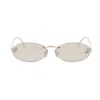 Fendi Fe4075us 28y Oro Rosa  First Crystal Sunglasses In Oro/marrone Chiaro
