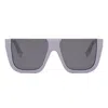 Fendi The  Way Flat Top Sunglasses In Viola/grigio