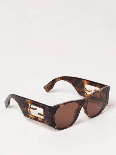 Fendi Sunglasses Woman  In Brown