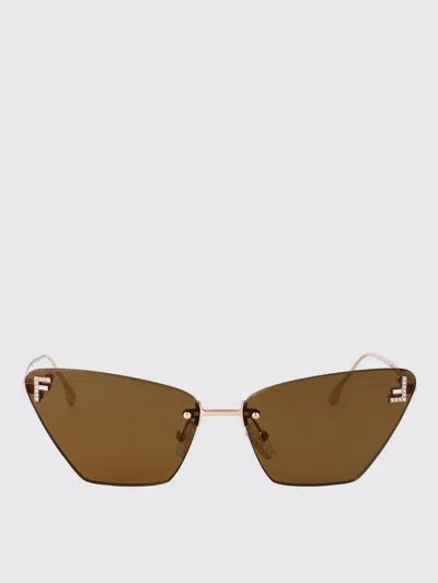 Fendi Sunglasses Woman  In Brown