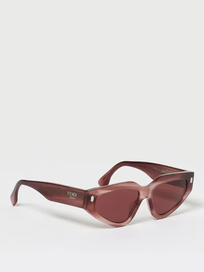 Fendi Sunglasses Woman  In Brown