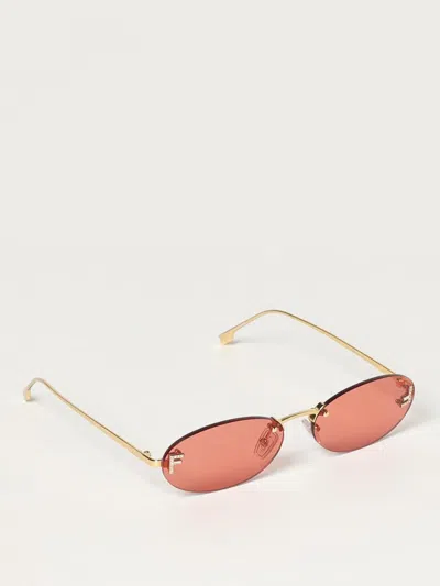 Fendi Sunglasses Woman  In Gold