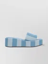 Fendi Sunshine Stripe Logo Platform Sandals