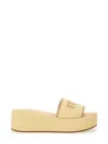Fendi Slippers Sunshine In Rafia Donna In Brown