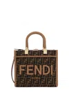 Fendi Ff Jacquard Small Sunshine Shopper Bag