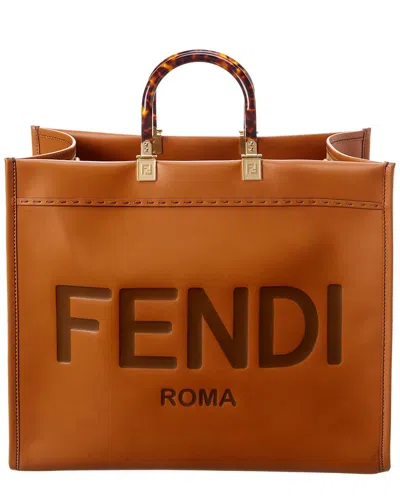 Fendi Sunshine Leather Tote