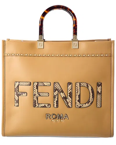 Fendi Sunshine Medium Leather Tote