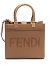 Fendi Brown Sunshine Small Satchel Bag In 褐色