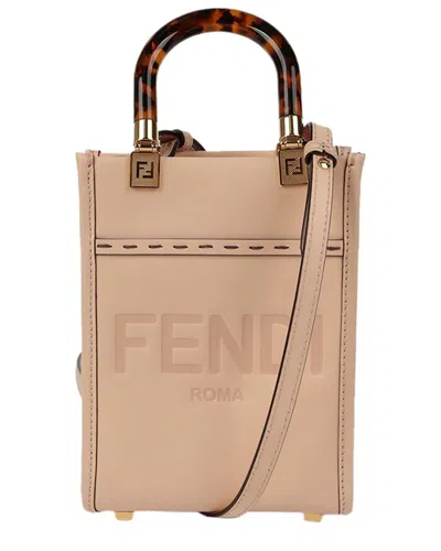 Fendi Sunshine Mini Tote Shoulder Bag (authentic Pre-loved) In Neutral