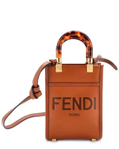 Fendi Sunshine Shopper Tote Leather Mini (authentic Pre-loved)
