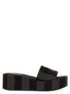 Fendi Sunshine Canvas Platform Sandal In Multi