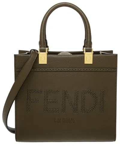 Fendi Sunshine Small Leather Tote