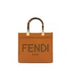 Fendi Small Sunshine Leather Tote Bag