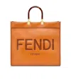 Fendi Sunshine Tote Bag In Brown